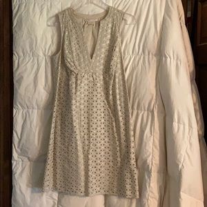 Eyelet sleeveless dress